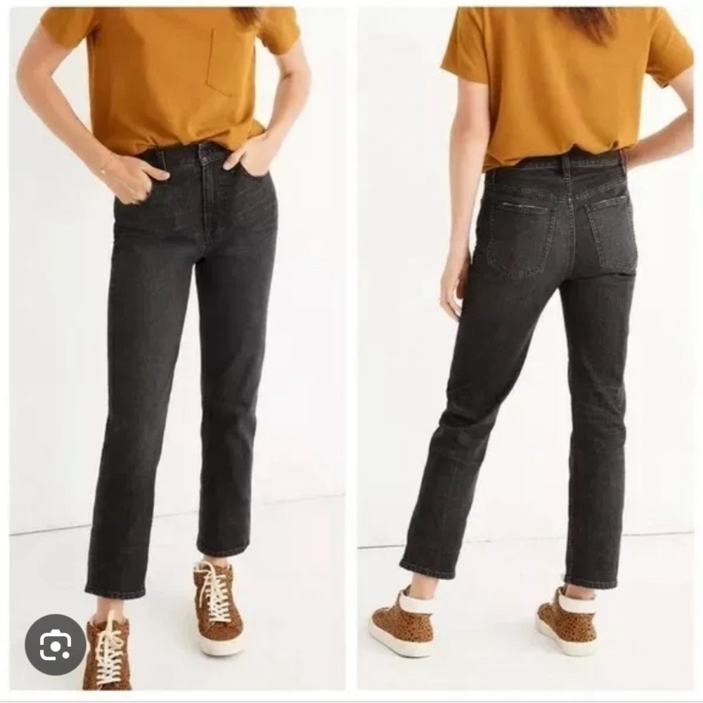 Madewell perfect vintage crop in gray wash size 30